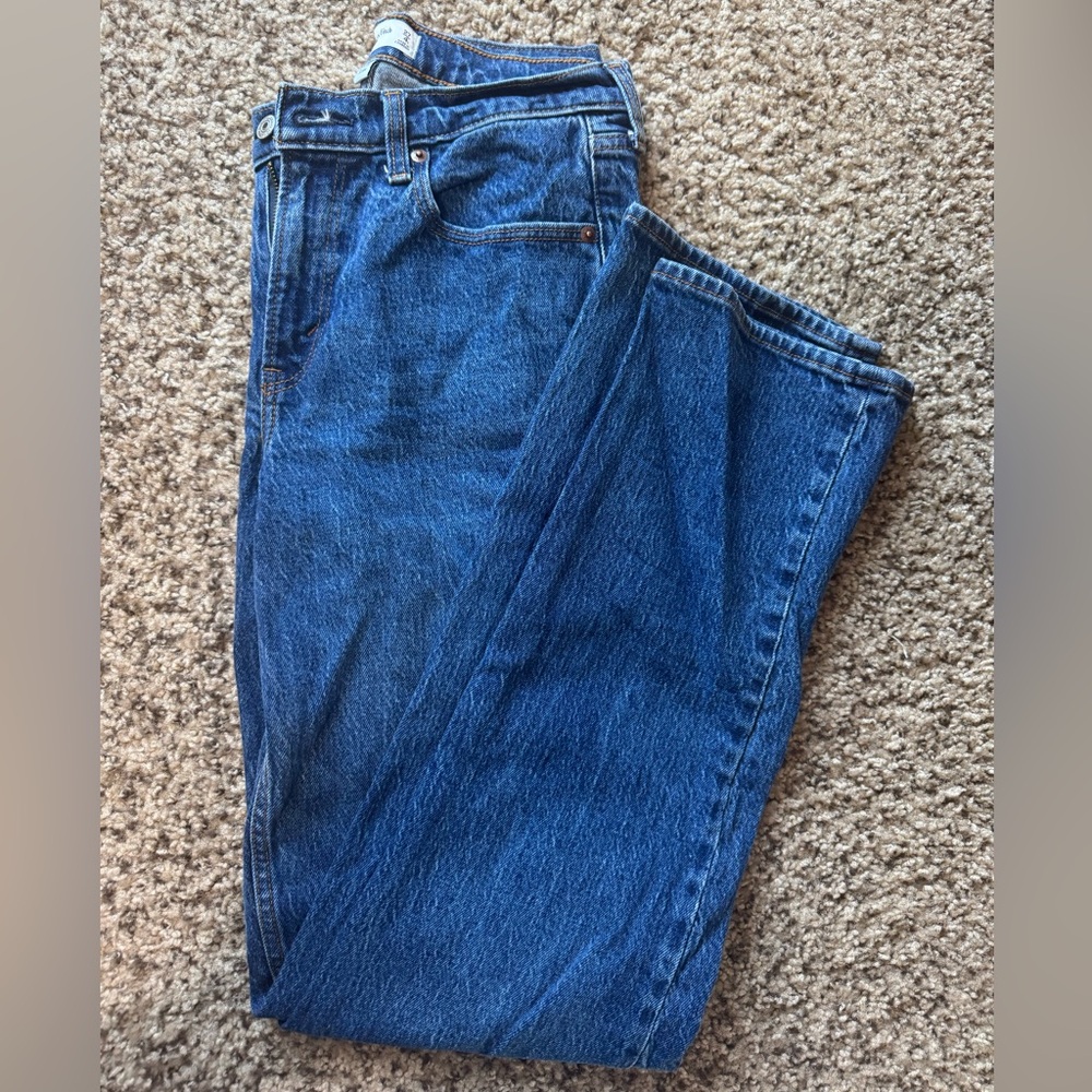 Abercrombie & Fitch Blue Straight Leg Jeans
